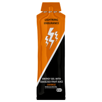 Lightning Endurance Energy Gel Squeezed Fruit Juice - Orange - 24 x 60 ml (THT 1-5-2022)