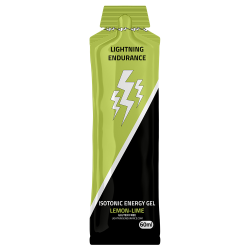 Lightning Endurance Isotonic Energy Gel - Lemon/Lime - 24 x 60 ml (THT 1-5-2022)