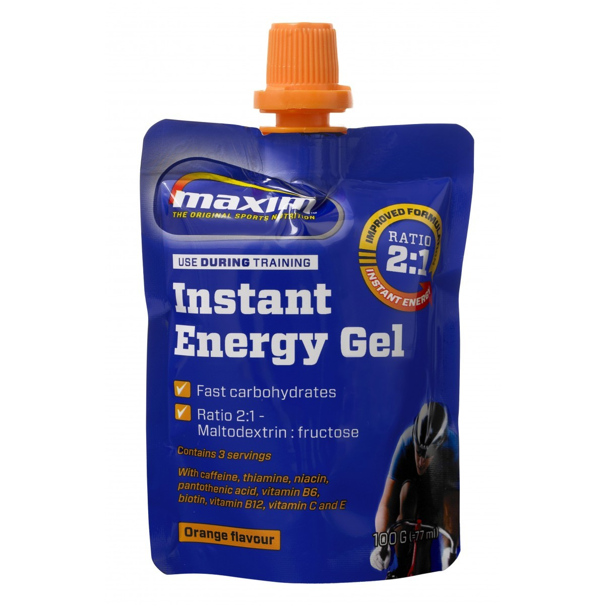 Actie Maxim Energy Gel Orange 100 gram Maxim Energy Gels Maxim